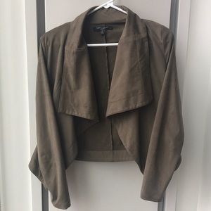 Olive green, suede jacket